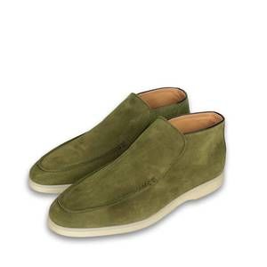 NEW ARMIN OEHLER men's milan high top suede chukka boots in avocado